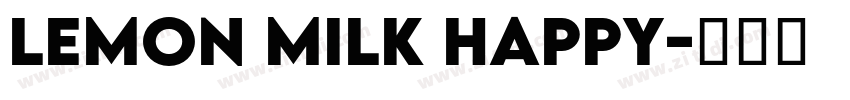 Lemon Milk Happy字体转换